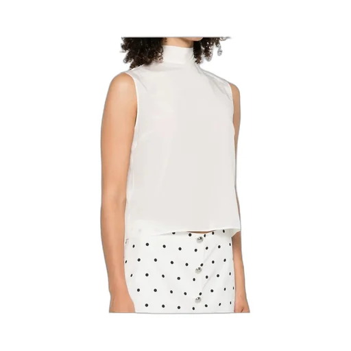 Sleeveless Mock-Neck Top