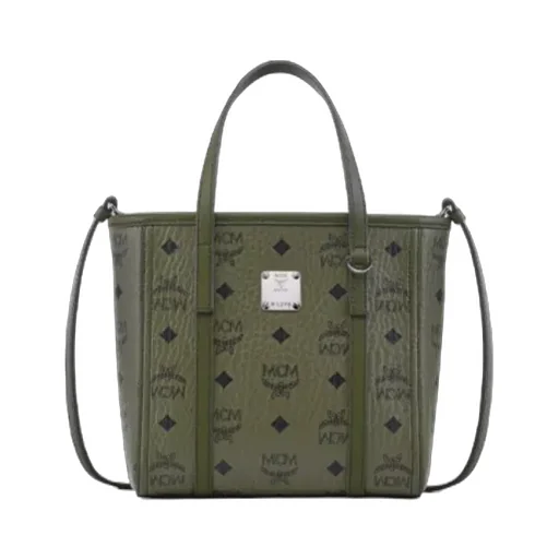 Mini Toni Visetos-Monogram Top-Zip Tote Bag
