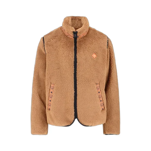 Shearling Sleeveless High Collar Jacket