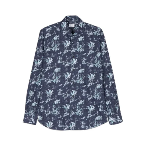 Botanical-Print Cotton Shirt