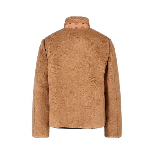 Shearling Sleeveless High Collar Jacket