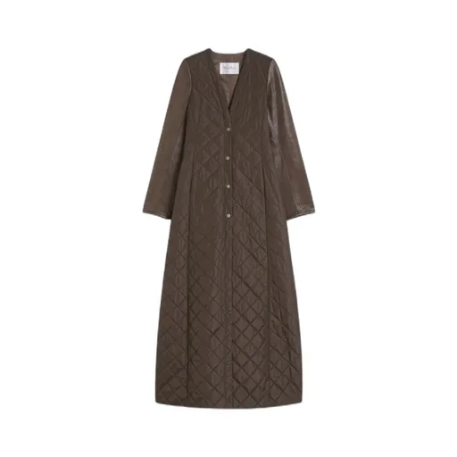 Berta Panelled Quilted Coat