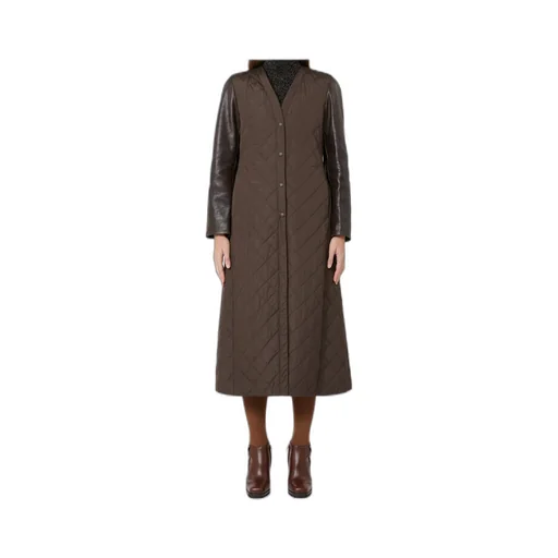 Berta Panelled Quilted Coat