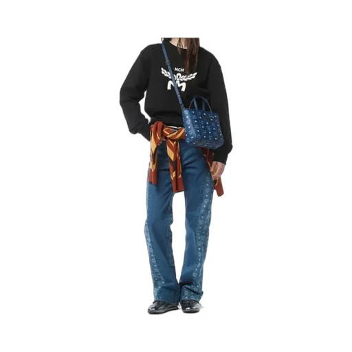 Toni Top-Zip Shopper In Visetos