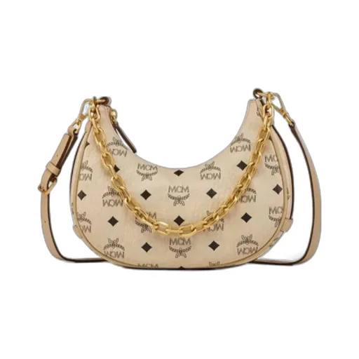 Aren Crescent Hobo Bag In Visetos