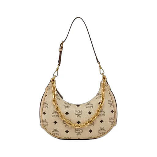 Aren Crescent Hobo Bag In Visetos