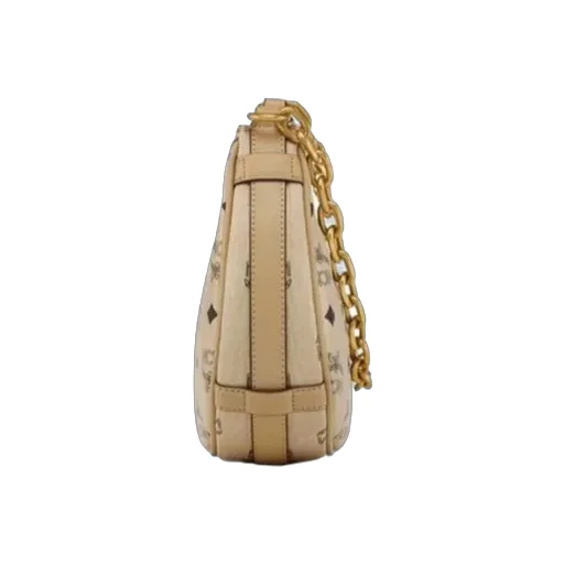 Aren Crescent Hobo Bag In Visetos