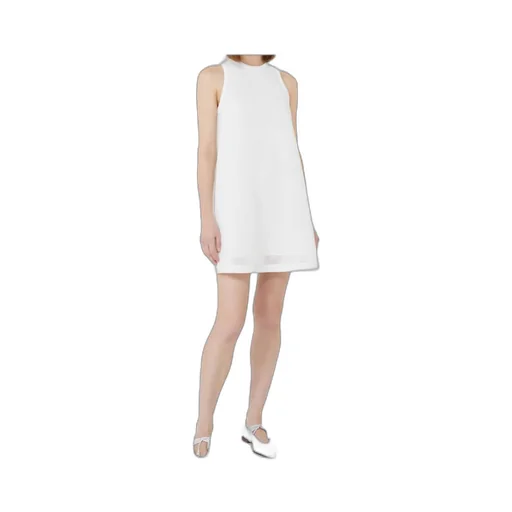 Flared Technical Mesh Dress