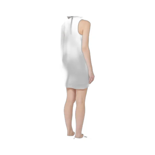 Flared Technical Mesh Dress