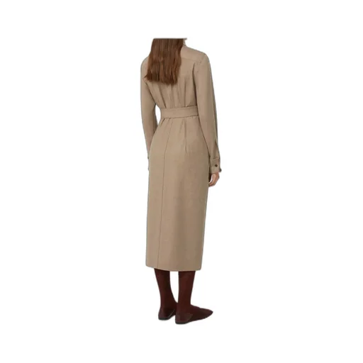 Slim-Fit Cashmere Foulé Dress
