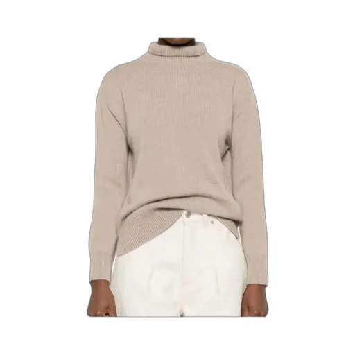 Mock-Neck Knitted Jumper