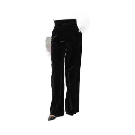 Sateen Velvet Trousers