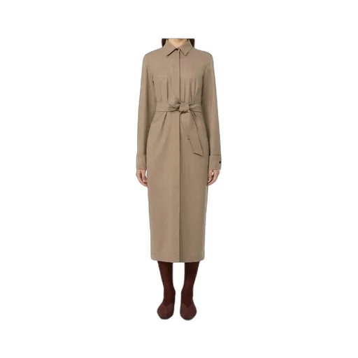 Slim-Fit Cashmere Foulé Dress