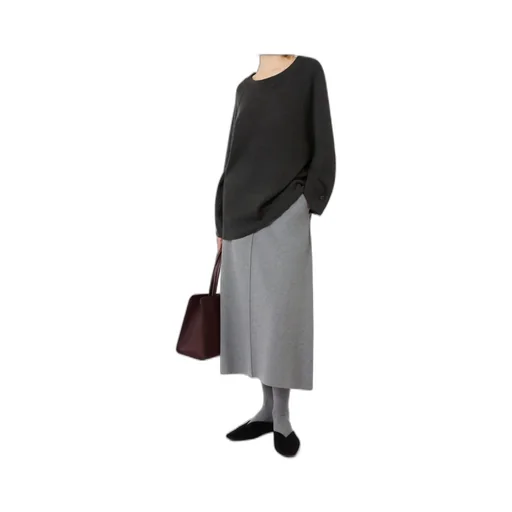 Viscose Wool Yarn Knitted Skirt
