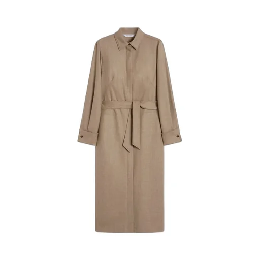 Slim-Fit Cashmere Foulé Dress