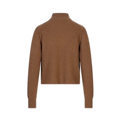 Studio Mock Neck Ribbed Jumper