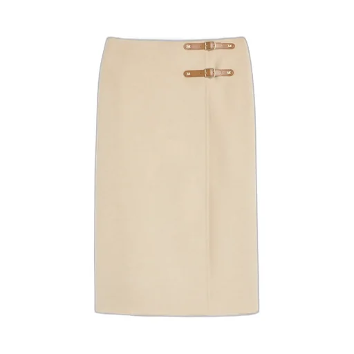 Camel Wrap Skirt