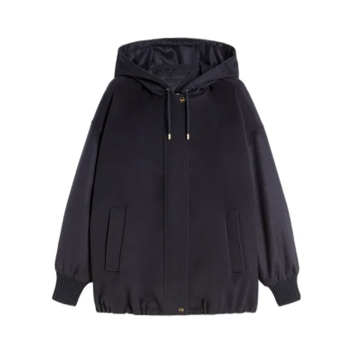 Drawstring Long-Sleeved Coat