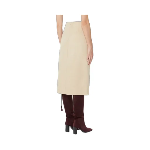 Camel Wrap Skirt