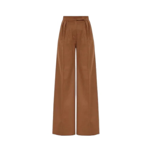 Wide Camel Color Trousers