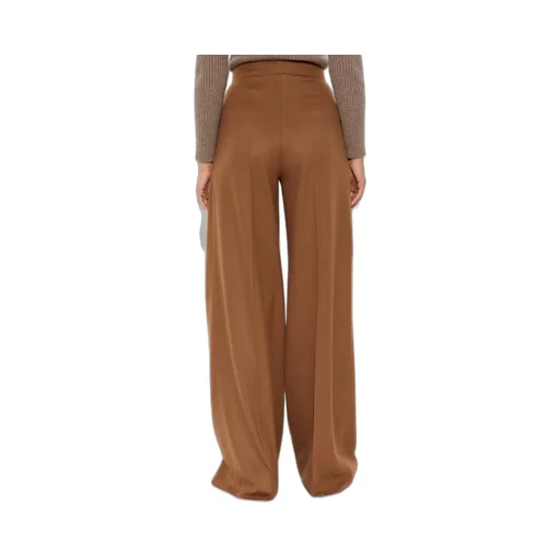 Wide Camel Color Trousers