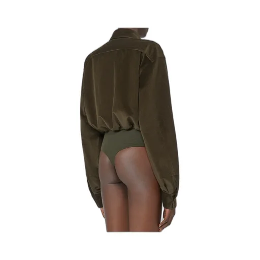 Velvet Bodysuit Shirt