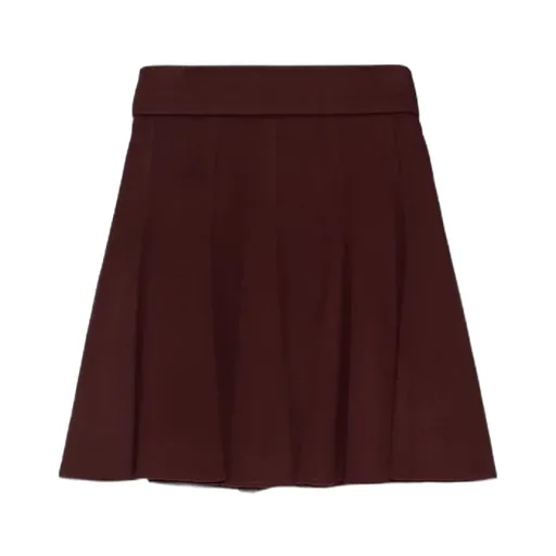 Camel Drap Mini Skirt