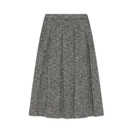 Herringbone Pattern Skirt