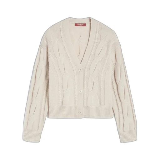 Cropped Wool And Cashmere Blend Cardigan