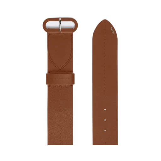 Semi-Glossy Leather Belt