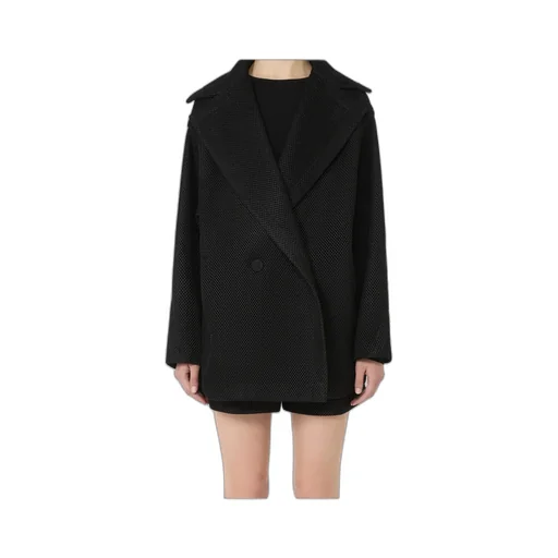 Double-Breasted Long-Sleeved Jacket