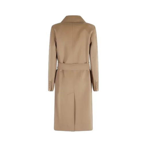 Studio Double-Breasted Belted Long Coat