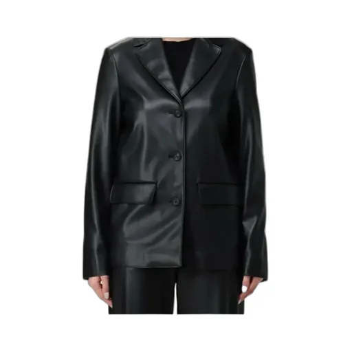 Long-Sleeved Button-Up Jacket