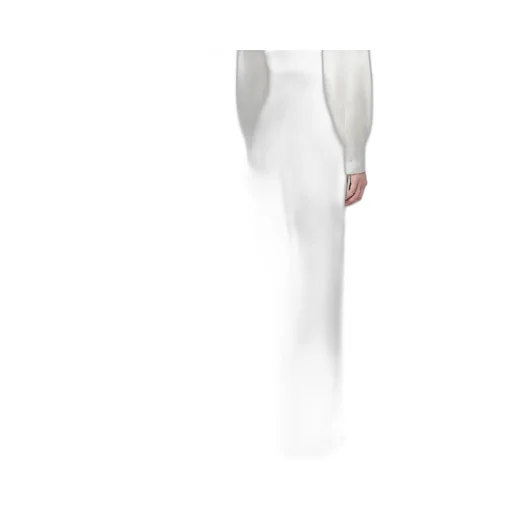 High-Waisted Wool Trousers