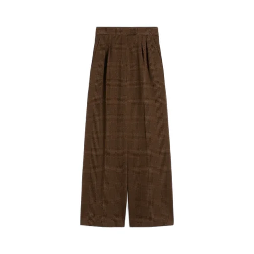 Patterned Cotton Wool Jersey Trousers