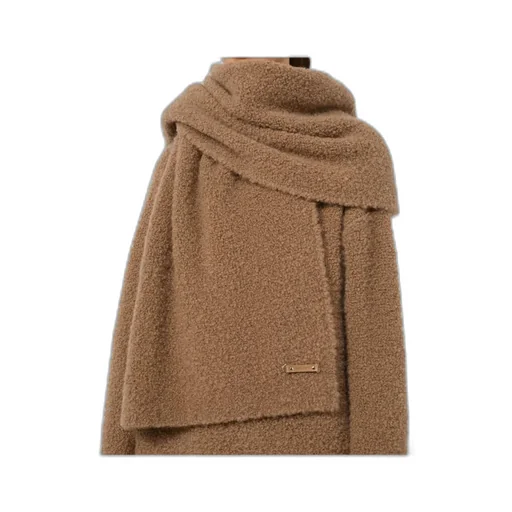 Calabra Logo Patch Fluffy Scarf