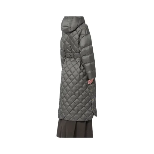 Long Quilted Down Jacket In Water-Repellent Fabric