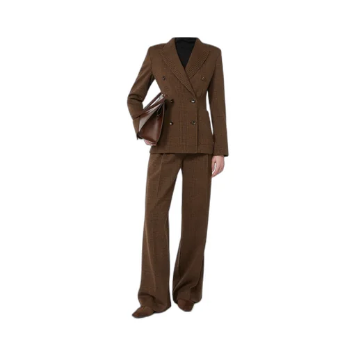 Patterned Cotton Wool Jersey Trousers