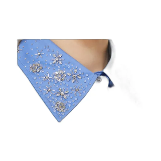 Crystal-Adorned Poplin Shirt