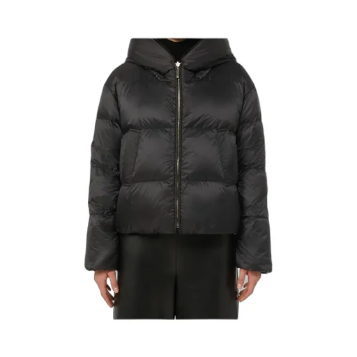 Short, Reversible Alpaca And Wool Padded Jacket