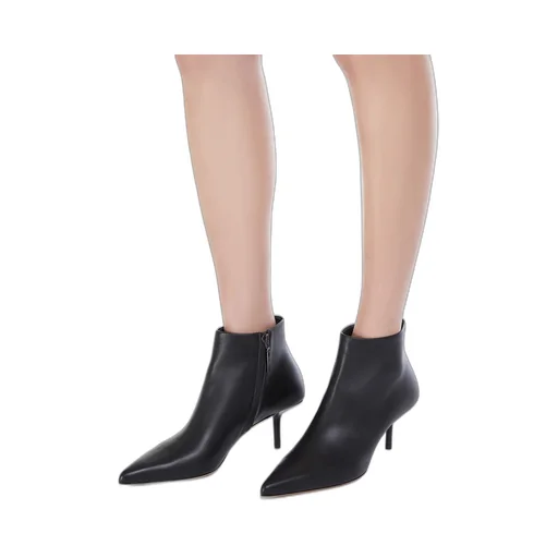 Leather Ankle Boots With Zip
