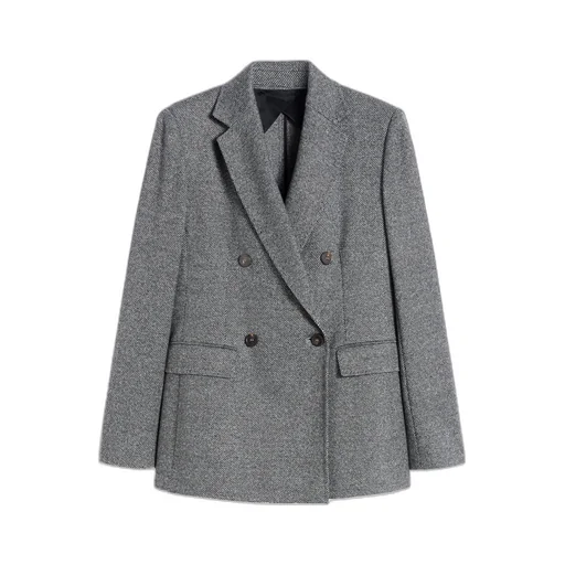 Double-Breasted Jersey Blazer