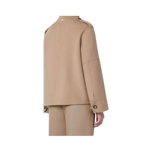Long-Sleeved Button-Up Coat