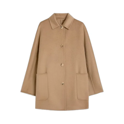 Short Pure Cashmere Coat