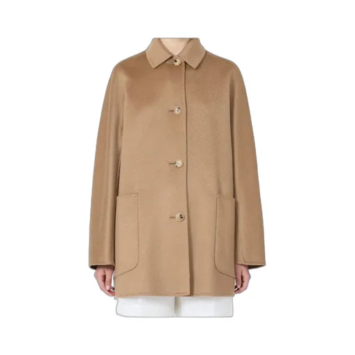 Short Pure Cashmere Coat