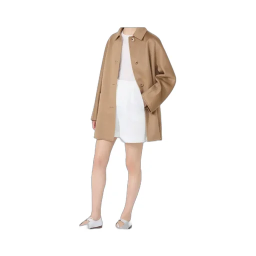 Short Pure Cashmere Coat