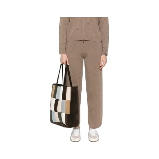 Ribbed Knit Track Pants