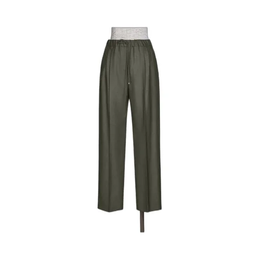 Belted Cashmere Trousers