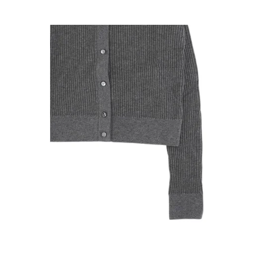 Wool And Silk Crew Neck Cardigan
