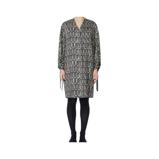 Printed Silk Twill Dress